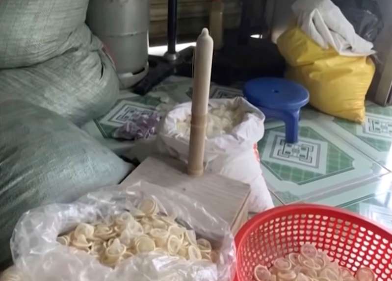 condoms confiscated